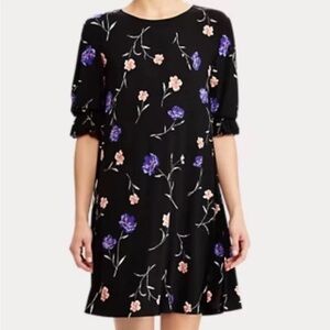 NWOT Lauren Ralph Lauren Floral Ruffle Sleeve Shift Dress - 0P